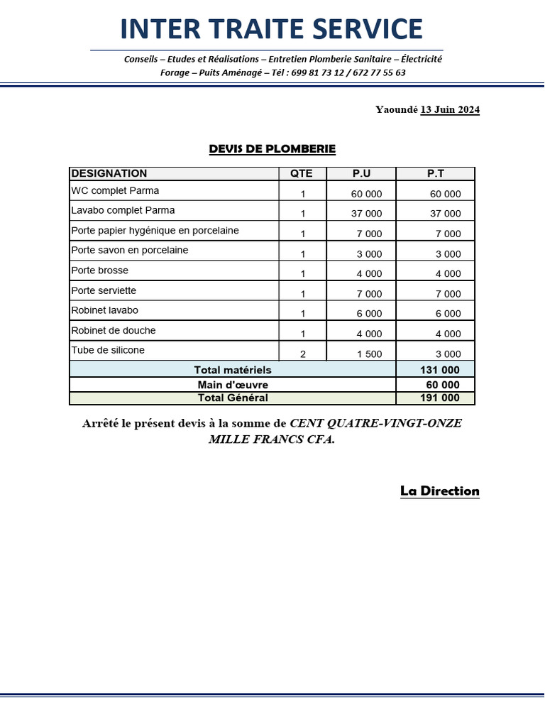 obtenez rapidement un devis personnalisé pour vos travaux de plomberie à mauchamps. intervention rapide, tarifs transparents, professionnels qualifiés. demandez votre estimation gratuite en ligne !