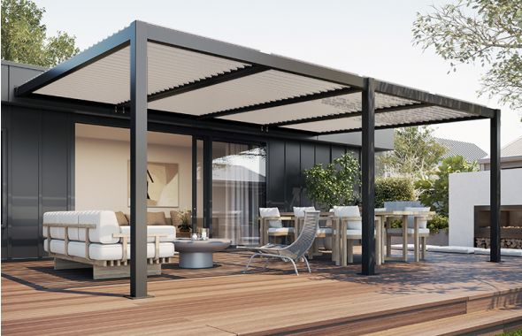d&eacute;couvrez la pergola bioclimatique, une solution design et innovante pour profiter de votre terrasse toute l'ann&eacute;e. contr&ocirc;lez l&rsquo;ombre, la lumi&egrave;re et la ventilation gr&acirc;ce &agrave; ses lames orientables.